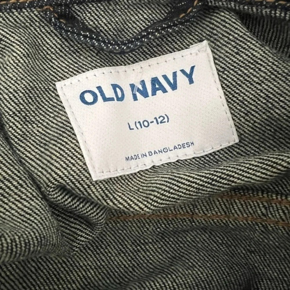 Old Navy girls denim jean jacket trucker style size 10-12 large - Picture 9 of 10